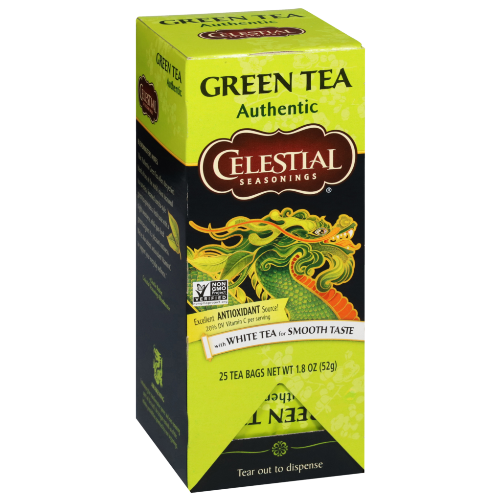 Green tea on angle