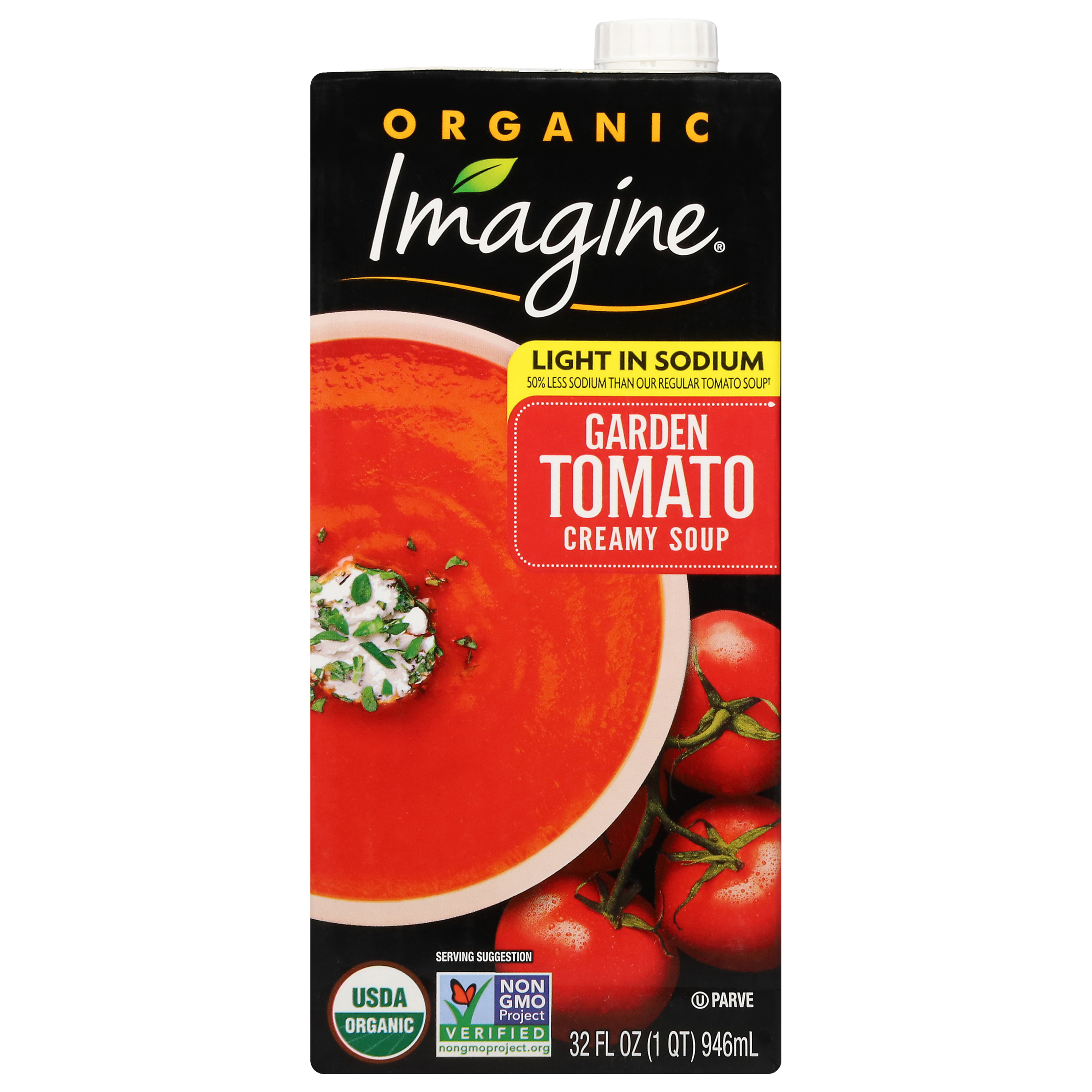 M64151 Imagine Organic Light in Sodium Garden Tomato Creamy Soup