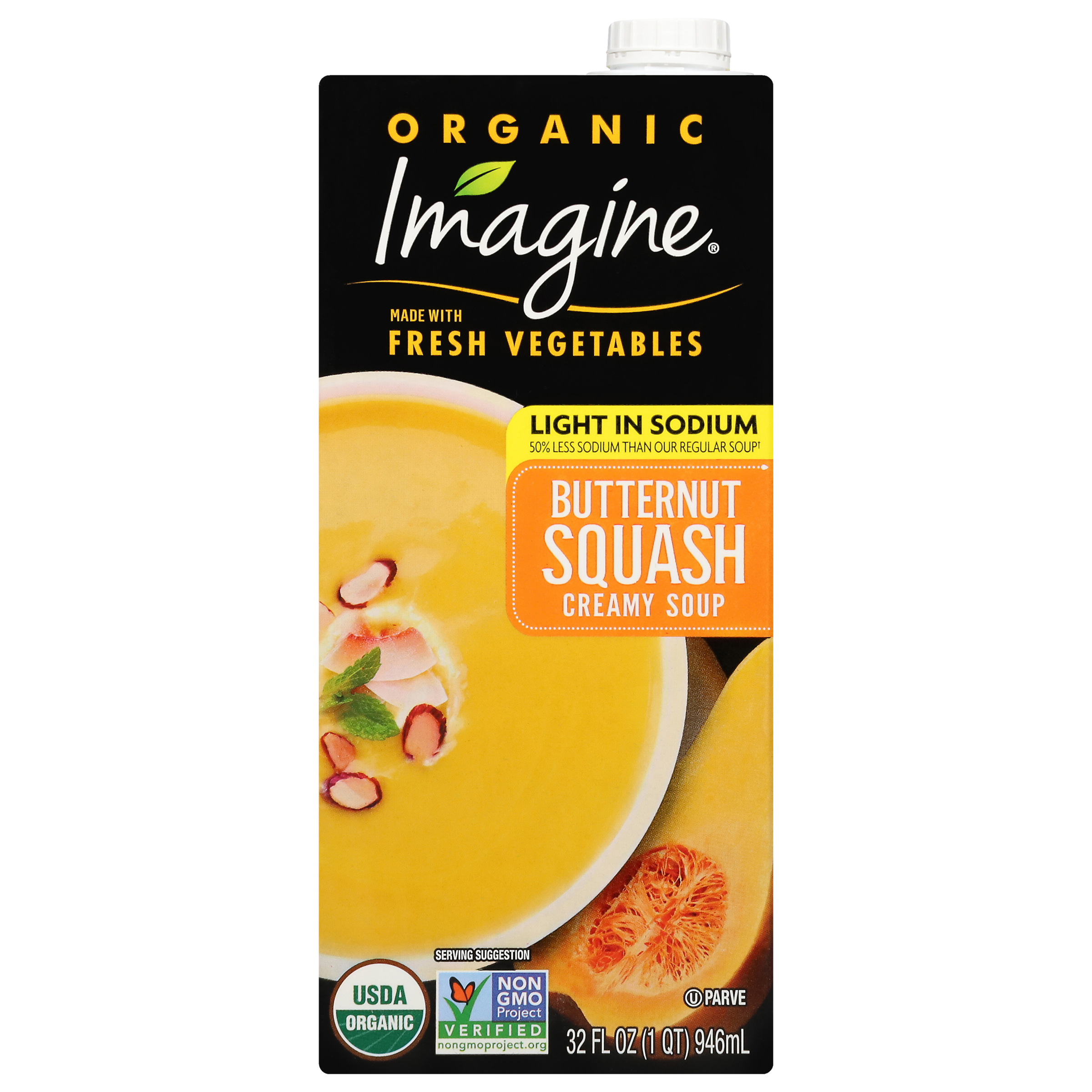 M64154 Imagine Low Sodium Butternut Squash Creamy Soup