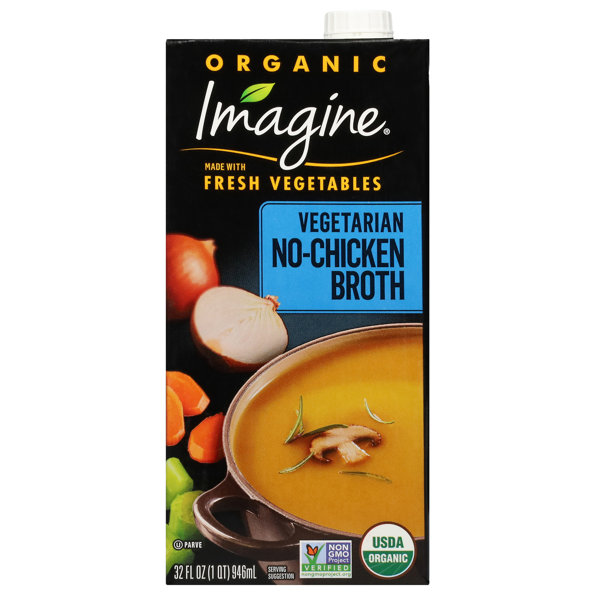 M94645 Imagine Organic Vegetarian No Chicken Broth