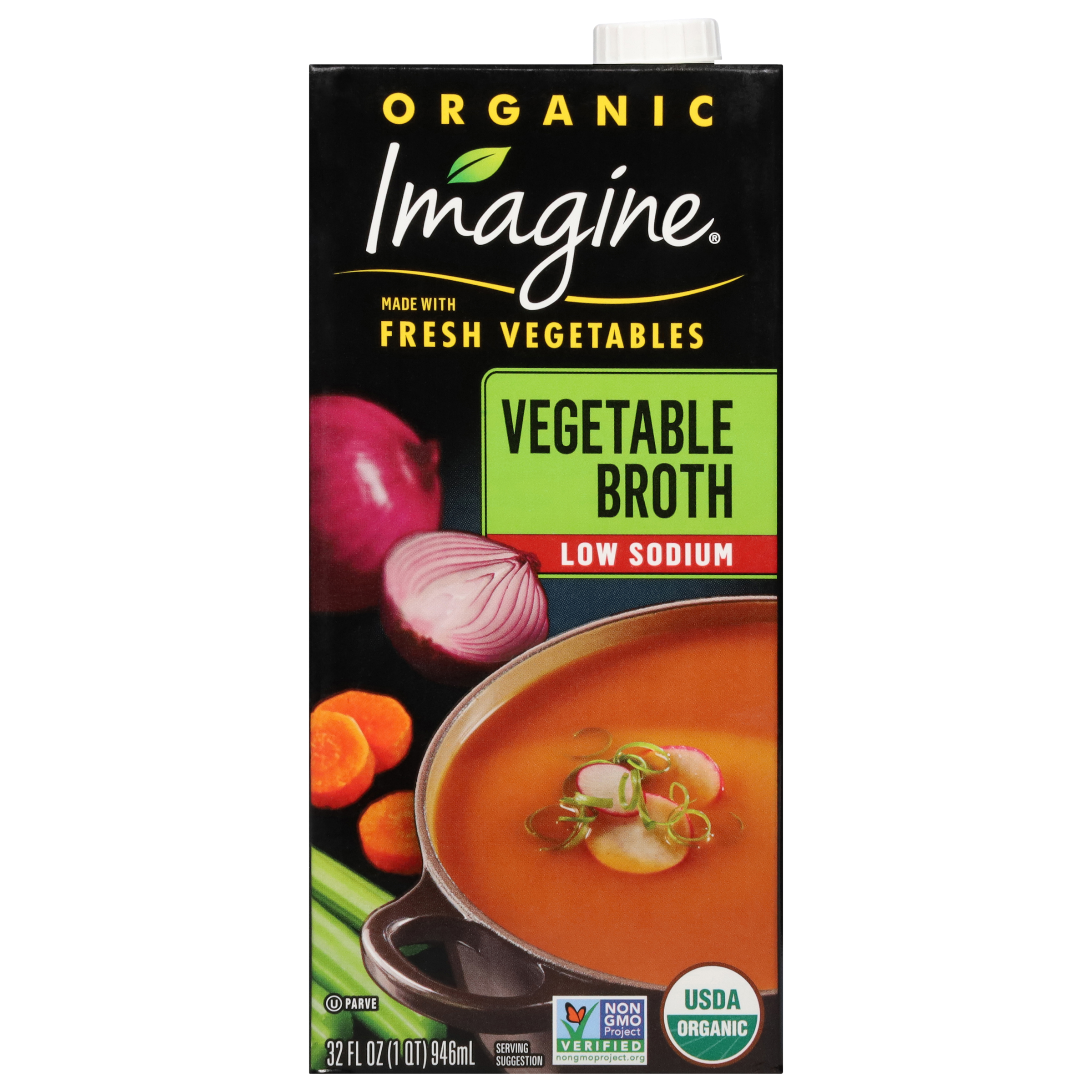 M96002 Imagine Low Sodium Organic Vegetable Broth