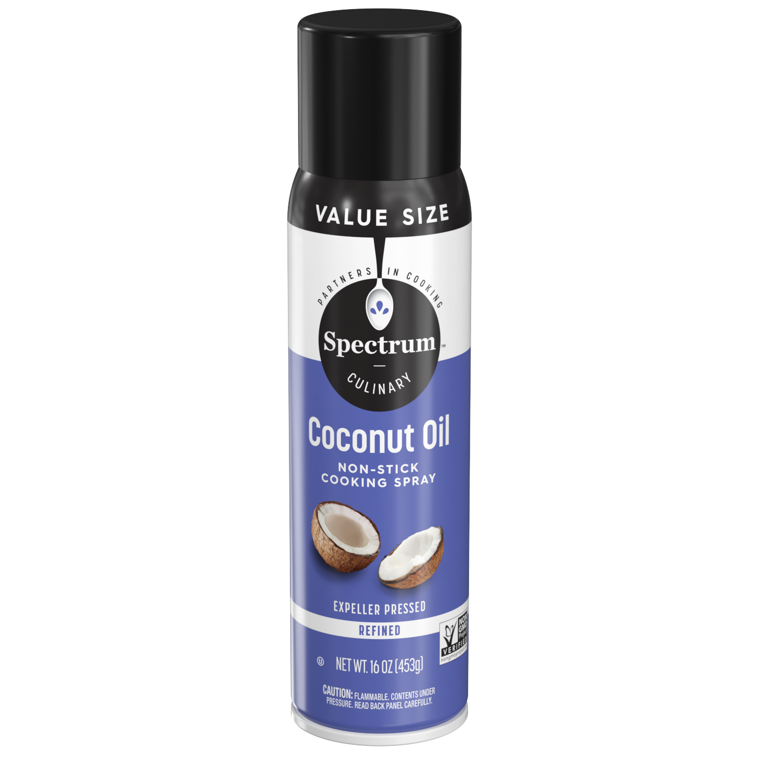 Spectrum CookSpray Coconut 16oz Front Render